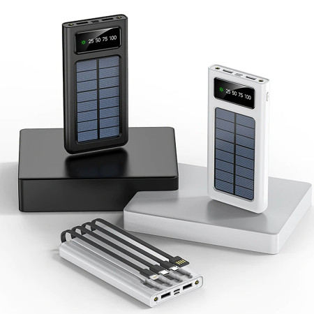 Solar Power Bank 20000mAh External Battery for any Mobile Phone Fast Charger Portable Outdoor Power bank
