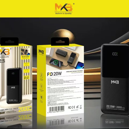 MKB PK62 20000mAh 22.5W Fast Charging Power Bank