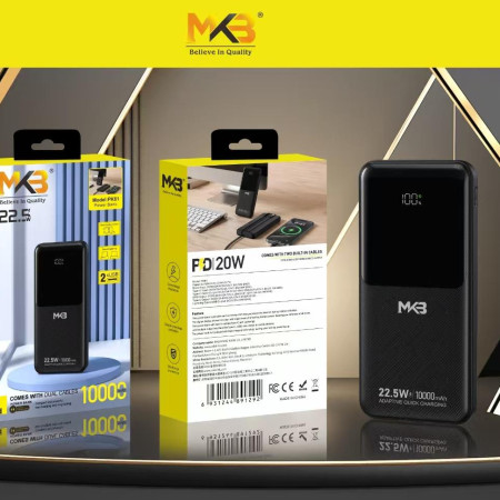 MKB PK61 10000mAh 22.5W Fast Charging Power Bank